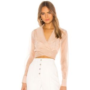 L’acedemie Sheer Blouse (Revolve)